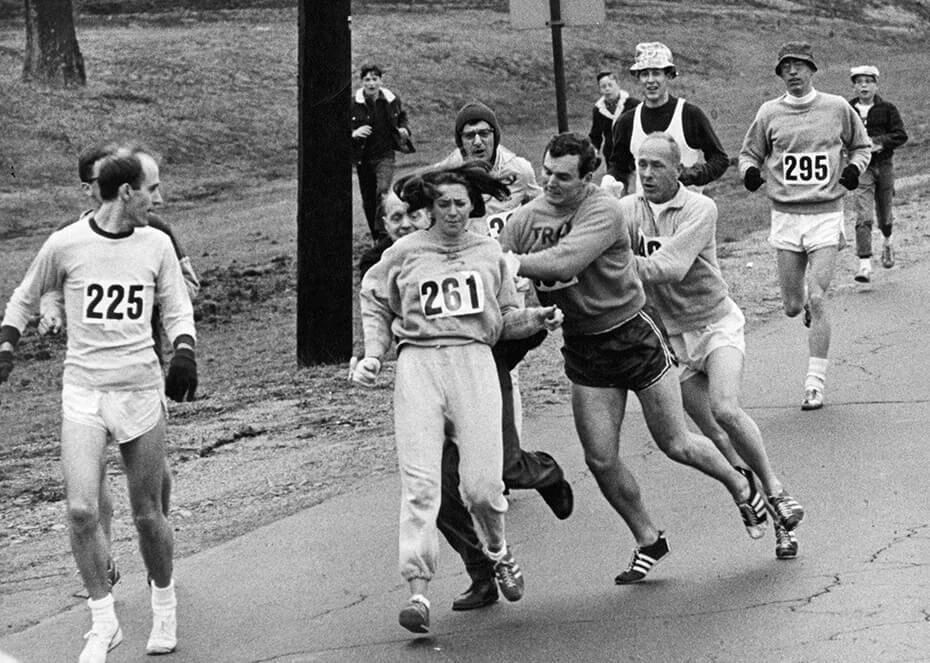 Kathrine Switzer running