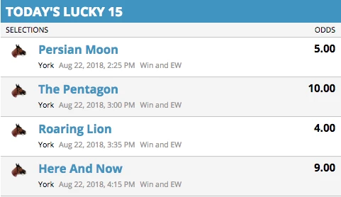 Lucky15 bet Winner
